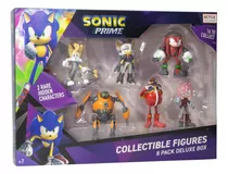 Set De 8 Figuras Coleccionables Sonic Prime The Headgehog