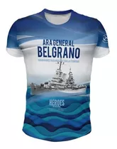 Remera Argentina Malvinas Ara General Belgrano Homenaje