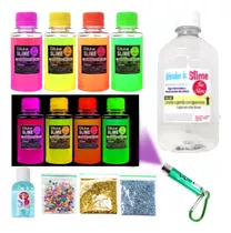 Micro Kit Slime Neon Dia Das Crianças Desativador E Lanterna