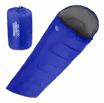 Bolsa De Dormir Waterdog Inca 200 Capucha 0º Camping Color Azul