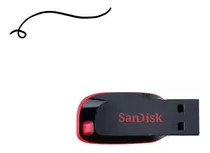 Pendrive 64gb Sandisk Ultra Design Fino 2.0 Slim Cor Preto Liso
