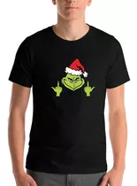 Polera Navidad Grinch Dedos Pascuas Unisex Moda