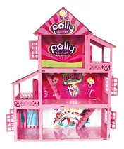 Casa Casinha Da Polly Pocket 38 Móveis Mdf + Brinde