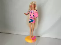 Boneca Barbie Maxi Hair Estrela Usada Incomplet 