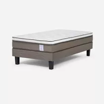 Rosen Cama Europea New Style 6 De 1,5 Plazas Color Gris