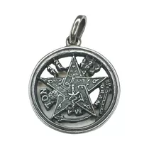 Tetragramaton Simbolo De Protección En Plata 925