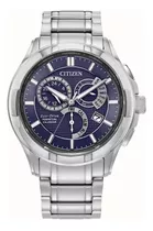 Citizen Clasic Perpetual Crono Blue Dial Bl8160-58l Dcmstore Color De La Correa Plata Color Del Bisel Plata Color Del Fondo Azul