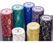Set De Poker De Arcilla Profesional 320 Piezas, Fichas Pesad