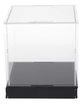 Vitrina De Acrílico Transparente Con Base Negra, Encimera B