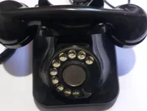 Telefono Antiguo De Mesa Color Negro