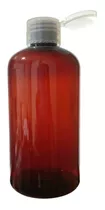 Botella Pet Ambar De 250ml Rosca 24, Tapa Flip Top X20
