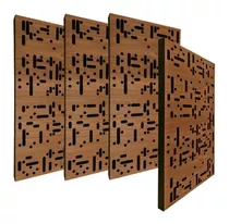 4 Panel Espuma Acústica Y Madera Element Difusión/absorción 