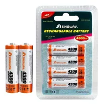 Pilas Singway Pack X4 Aa Recargable 4300mah