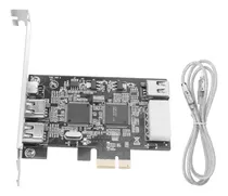 Adaptador De Placa Firewire Pci-e 1x Ieee 1394a De 4 Portas