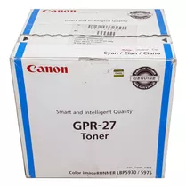 Toner Canon Gpr27 Cyan Original Novo Caixa Avariada