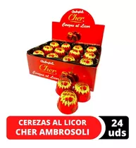 Bombón Chocolate Cereza Cherry Coñac 24 Unidades Cher Licor