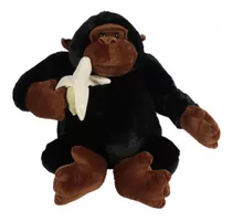 Gorila De Peluche Gigante Mono Con Banana Orangután Grande
