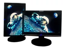 2 Monitores Lenovo 19 Polegadas Widescreen Com Nf E Garantia