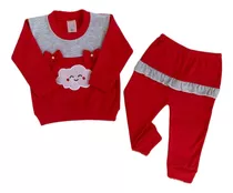 Roupa De Frio Bebê Menina Moletinho Inverno Calça E Blusa 