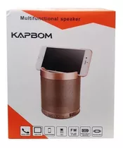 Caixinhas De Som Bluetooth Portátil Mini Mp3 Suporte Celular Cor Preto 110v/220v