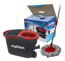 Trapeador Mop Y Cubo Con Pedal De Magiclean Turbo Magic