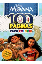 Livro Infantil Para Colorir 100 Páginas Disney Moana