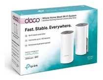 Tp-link Wireles Ac1200 2kit Internet En Toda La Casa Deco-e4 Color Blanco