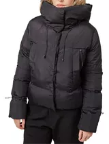 Campera Mujer Inflable Puffer Abrigada Capucha Bolsillos