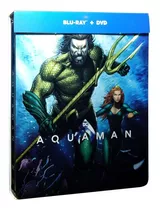 Aquaman Steelbook Dc Comics Pelicula Blu-ray + Dvd