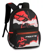 Mochila Escolar Free Fire Juvenil De Costas Original Clio