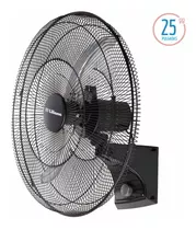 Ventilador Pared Liliana 25 Reforzado Pala Metal Industri Estructura Negro Aspas Gris