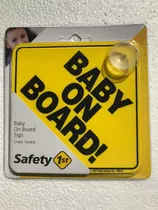 Letrero Baby On Board (bebé A Bordo) Marca Safety 1st