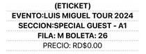 Concierto Luis Miguel 17 Enero 2024