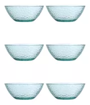 Pack X 6 Bowl Acrilico Hammered Pote Transparente Ensaladera