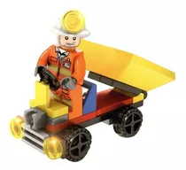 Bloco Montar Time Construção Compatível Lego Caminhão Caçamb