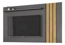 Panel Tv Led Lcd Hasta 70 Pulgadas - Rack - Modular - Home Color Almendra/negro