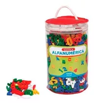 Brinquedos Educativos - Sacola Alfanumérica 1000 Peças
