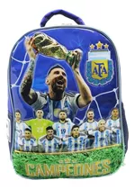 Mochila Jardín Escolar Afa Selección Argentina Messi Copa