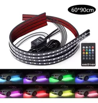 4 Tubos De Decoração Exterior De Carro Rgb Led Ti Light