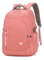 Mochila Antirrobo Para Escolar Viaje Estilo Juvenil Casual Unisex De Gran Capacidad Con Multi Bolsillos Mochila 40l Color Rosa