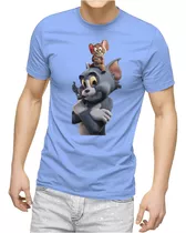 Camiseta Camisa Blusa Tom E Jerry Algodão 30.1 Fios