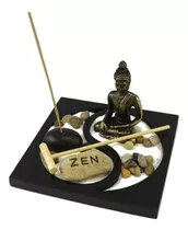 Jardín Zen Negro Con Arena