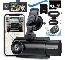 Camara Triple 3 En 1, (cabina, Enfrente, Trasera)/ Dashcam