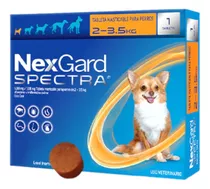 Nexgard Spectra 2-3,5kg Internos Y Externos Pastilla Tableta