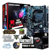 Kit Pc Gamer Placa Video 2g / Amd 4.2ghz / 8g Ram / Ssd 480g