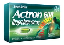 Actron 600 X 10 Cap. (ibuprofeno 600mg) AnaLGésico - Bayer®