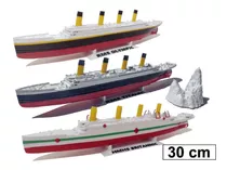 3 Navios Históricos - Titanic - Britannic - Olympic - 30cm