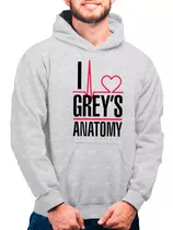 Poleron Estampado Con Diseño Grey's Anatomy Corazon