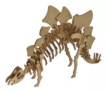 Quebra Cabeça 3d Dinossauro Estegossauro Mdf