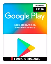 Cartão Brasil Google Play R$150 Reais Envio Imediato